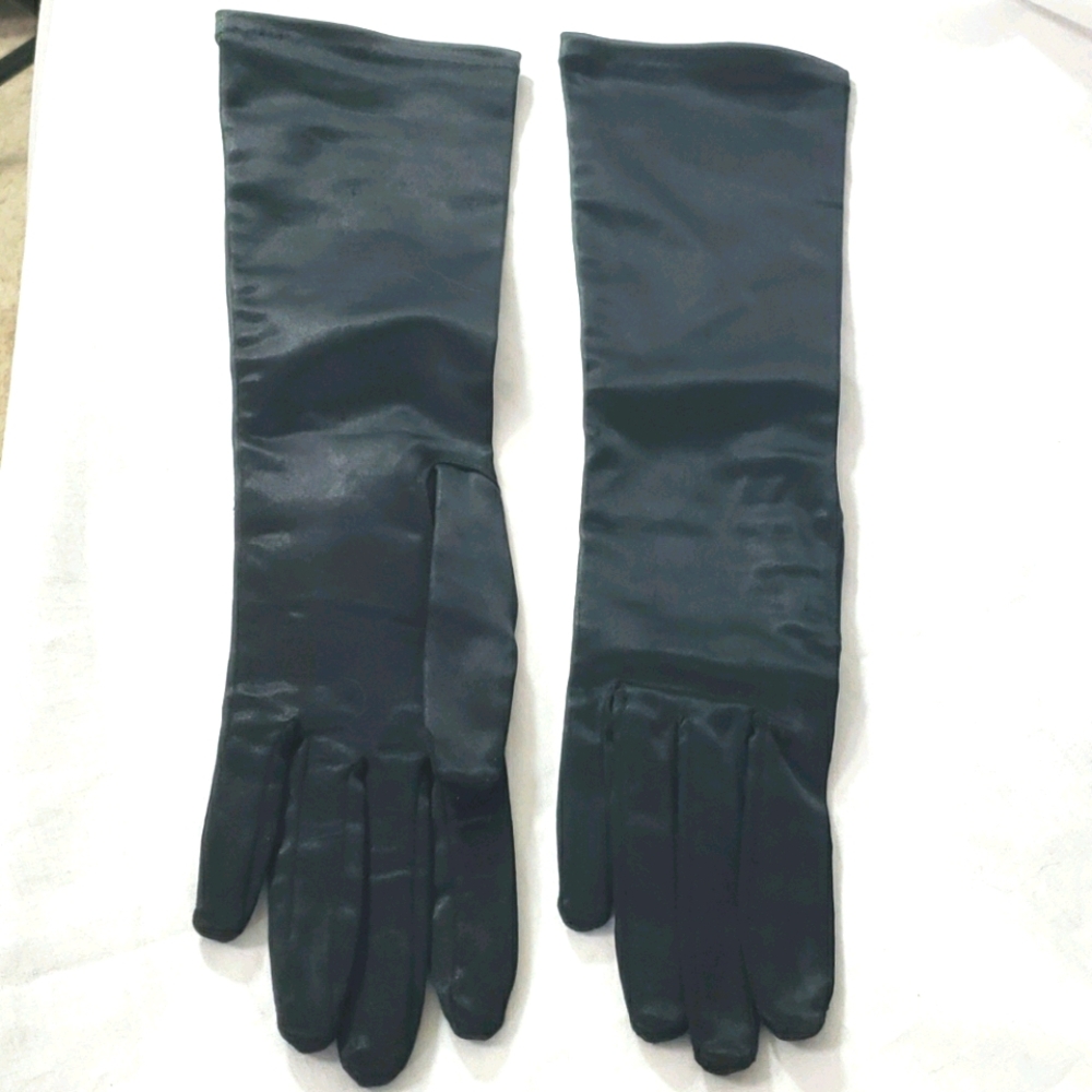 Vintage Long satin gloves size 6.5